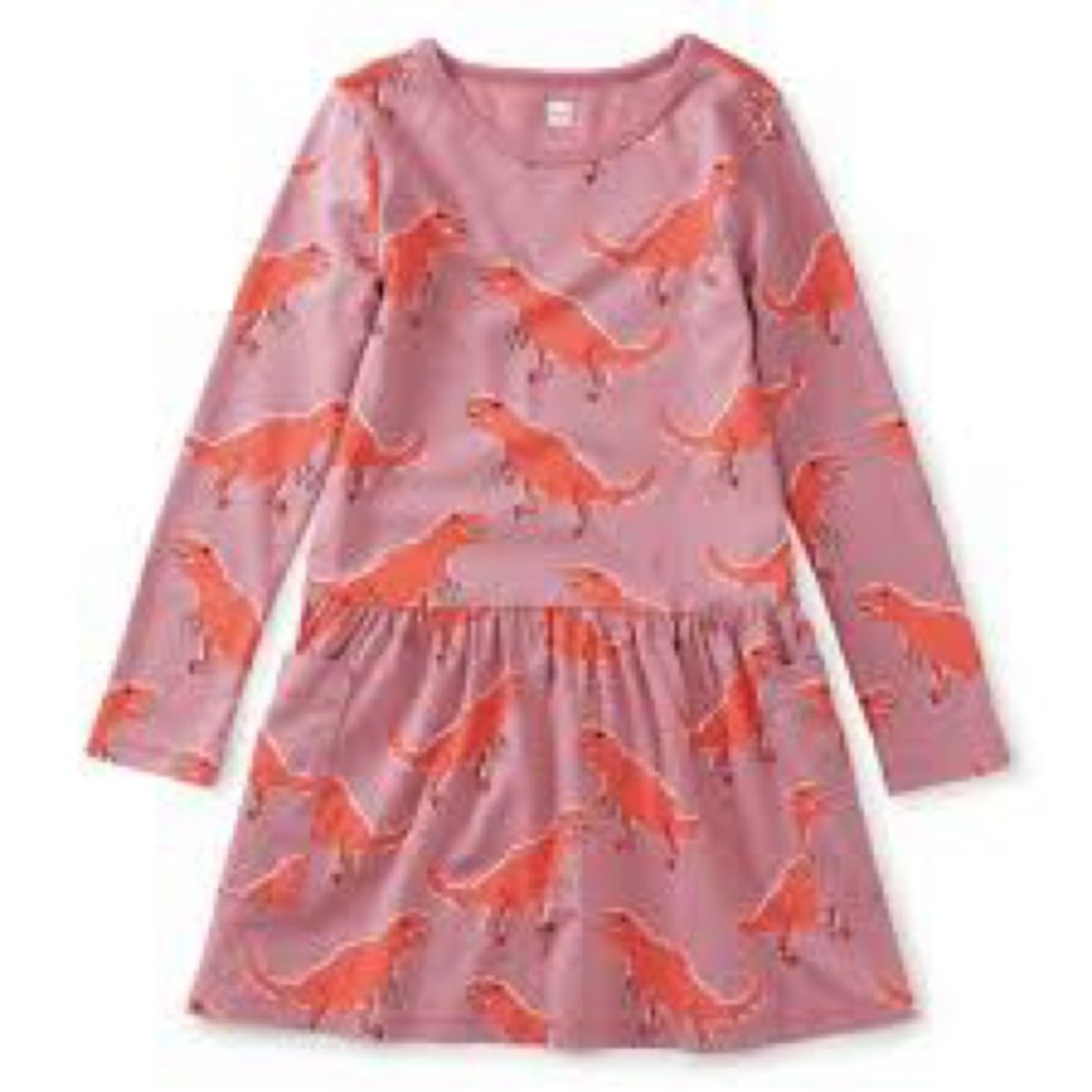 Tea Collection dinosaur pocket dress